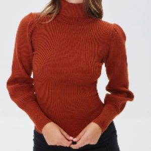 Ribbed turtleneck sweater